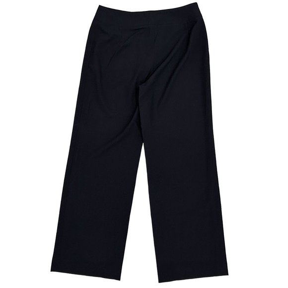 Armani Collezioni Wool Straight Leg Trouser Pants in Black Women’s - Picture 3 of 16